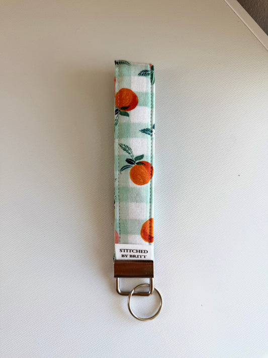 The Peachy Picnic Wristlet