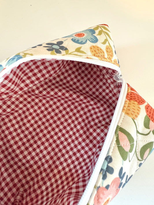 Crimson Meadow Makeup Bag: Sunny Days Collection