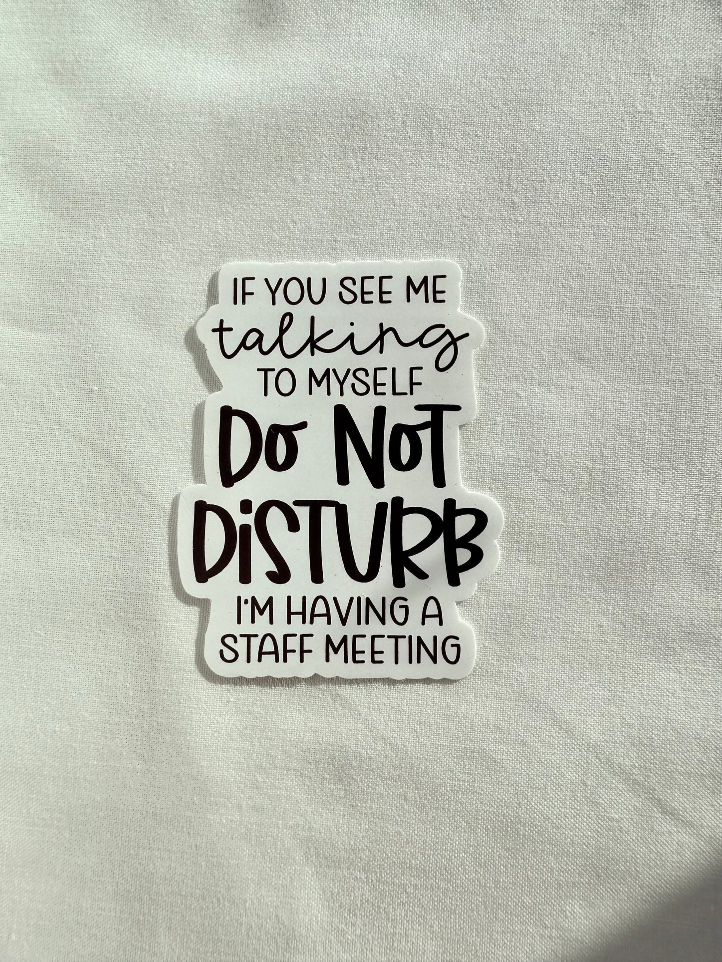 Do Not Disturb Vinyl Sticker (L)