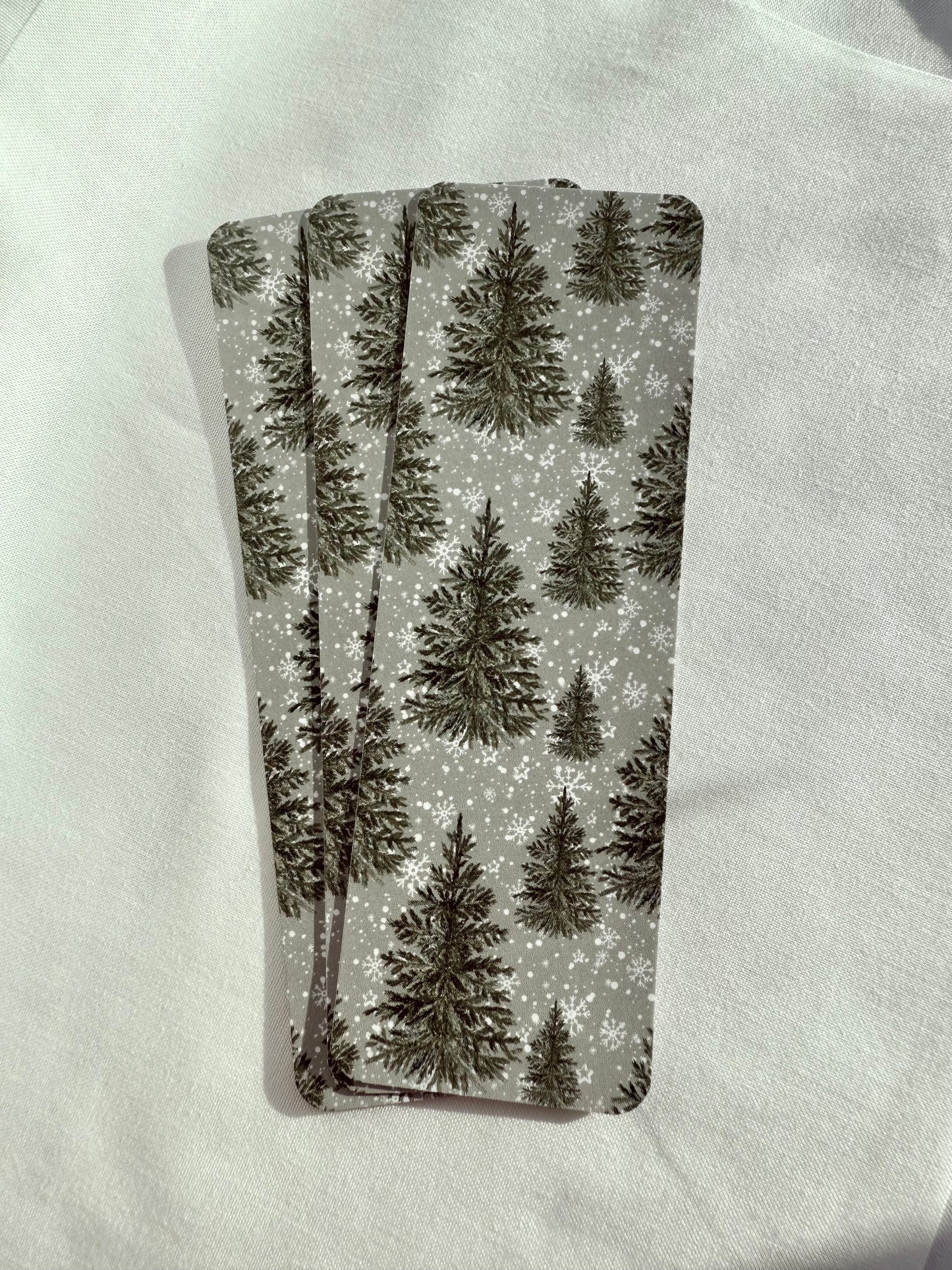 Snowy Christmas Tree Bookmark