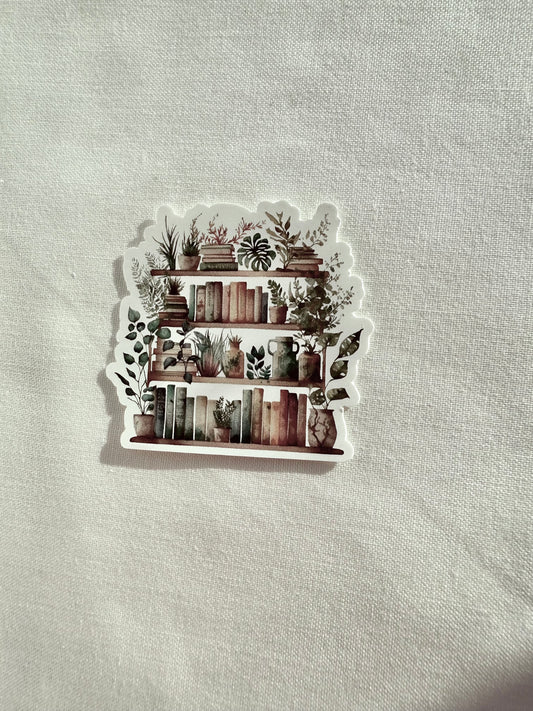 Botanical Bookshelf Vinyl Sticker (s)