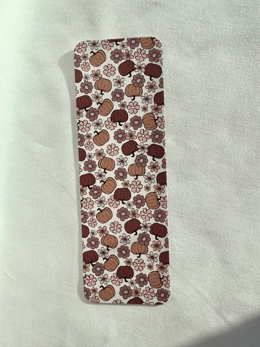 Floral Pumpkin Bookmark