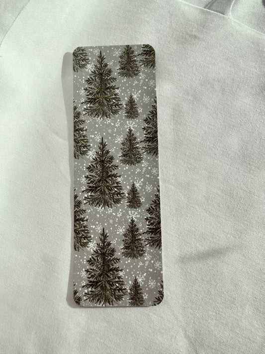 Snowy Christmas Tree Bookmark